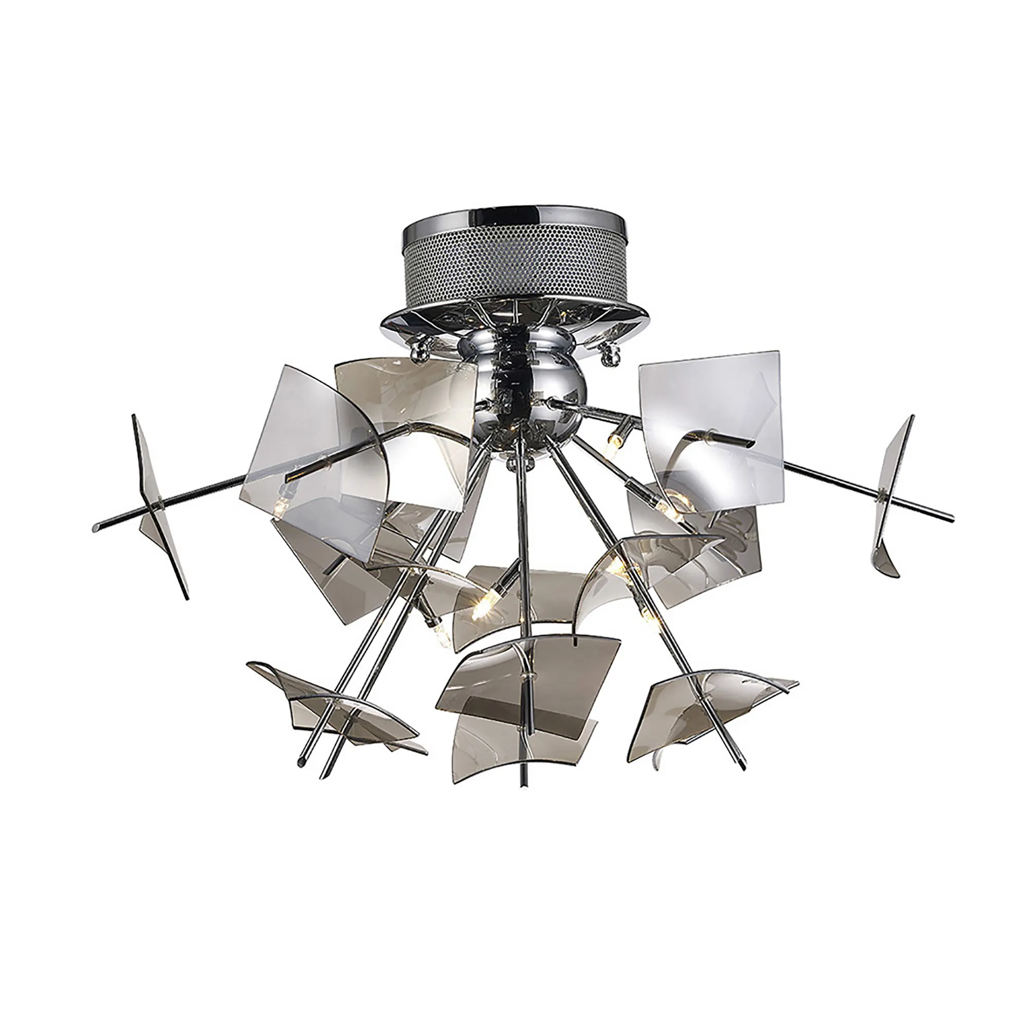Meridan Ceiling Lights Diyas Semi Flush Fittings